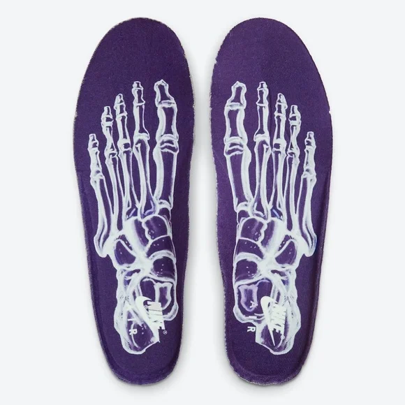 Nike Air Force 1 QS Halloween Purple Skeleton (2021) CU8067 500 - Picture 10 of 10